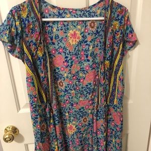 Floral wrap dress